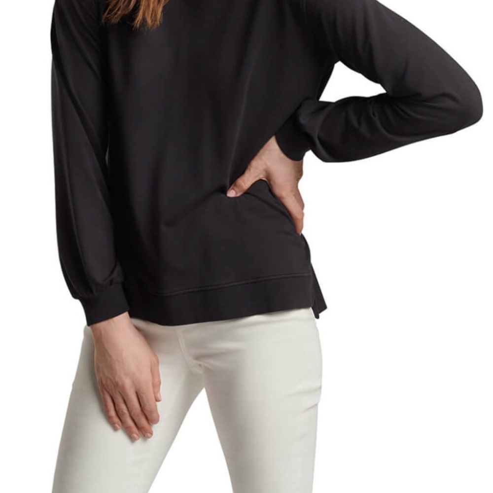Peter Millar Black Relaxed Fit Blouse